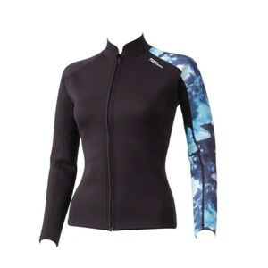 TUSA Sport Womens 2mm Neoprene Wetsuit Top, Small, Black